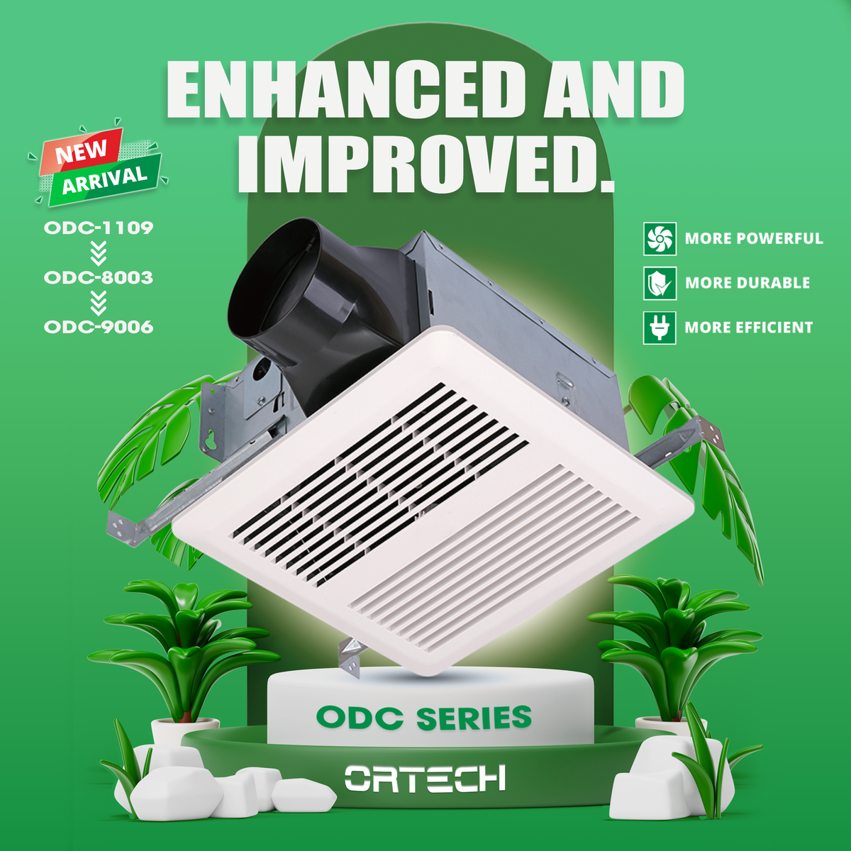 Ortech ENHANCED AND IMPROVED BATHROOM FANS – ORTECH Industries Ltd.
