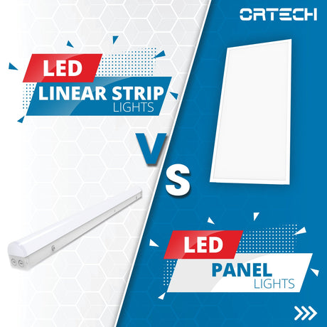 LINEAR STRIP LIGHTS VS LED PANEL LIGHTS