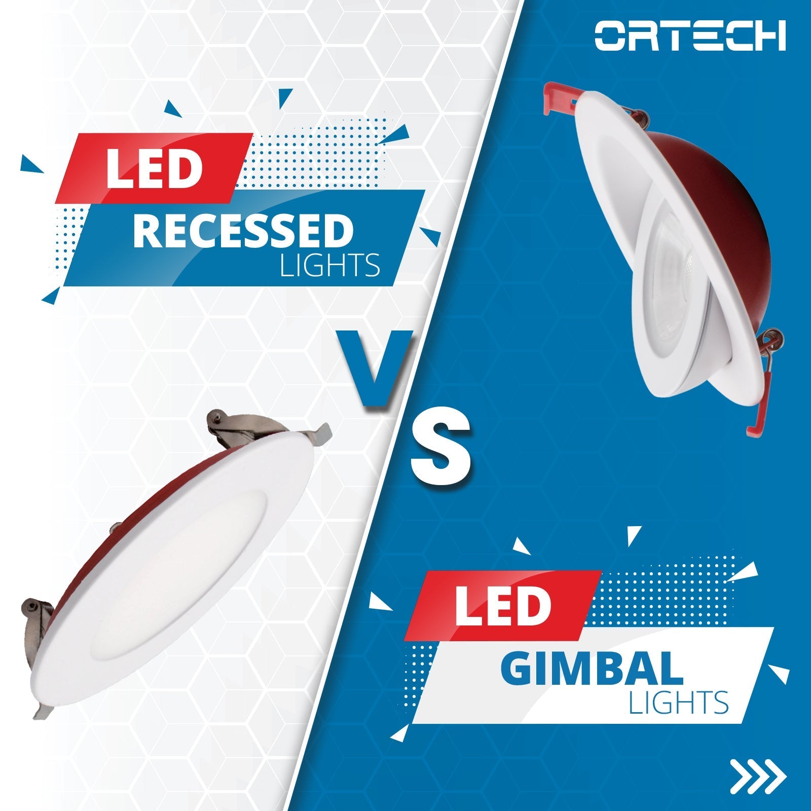 LED RECESSED LIGHTS v/s LED GIMBAL LIGHTS