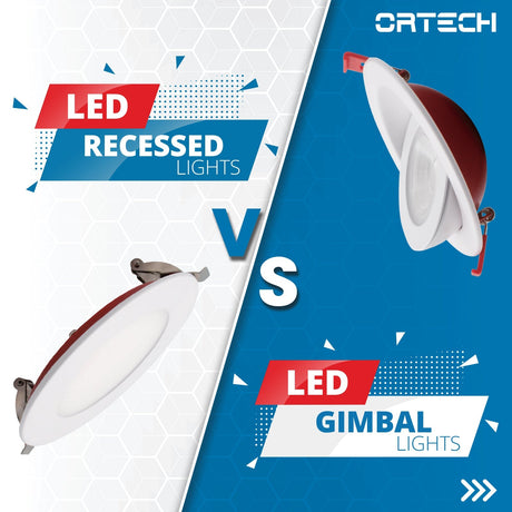 LED RECESSED LIGHTS v/s LED GIMBAL LIGHTS